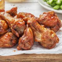 Plain Wings - Bone-In · Classic bone-in wings fried, cooked to order and perfectly crisp.