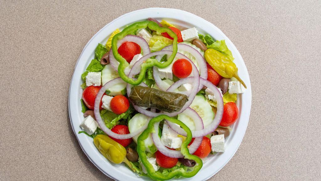 Spinach Pie With Greek Salad · 