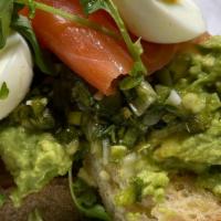 The Tower · Avocado toast, topped with smoked salmon, eggs and green sauce… an all time favorite at TSBNYC