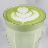 Matcha Latte · Ceremonial grade matcha latte. The difference is discernible.