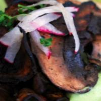Portabella Mushroom Taco · spicy marinated portabella | guacamole | pico de gallo