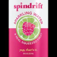 Spindrift Raspberry Lime · Sparkling water that uses real raspberries and lime from the Pacific Northwest (12oz)