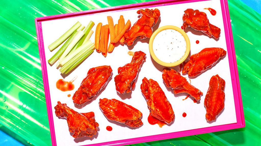 10 Wings · 10 traditional chicken wings in your choice of sauce