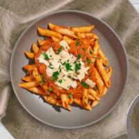 Visions Of Vodka Penne · Creamy tomato and white sauce blend cooked with penne. Served with bread.