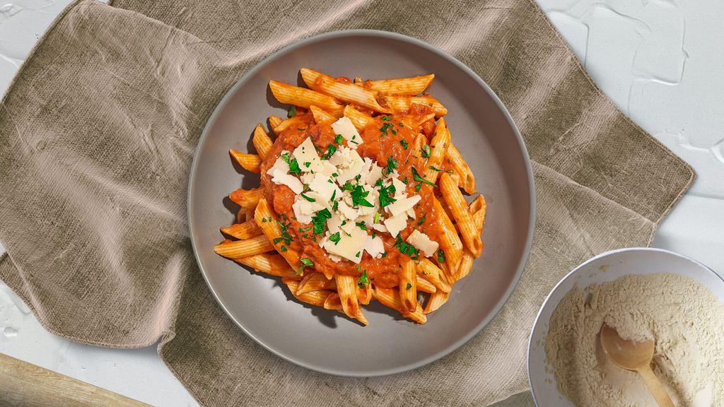 Visions Of Vodka Penne · Creamy tomato and white sauce blend cooked with penne. Served with bread.