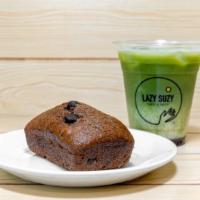 Signature Combo · A regular iced LMAO (Lavender Matcha and Oat Milk Latte) to go with the delicious DANK banan...
