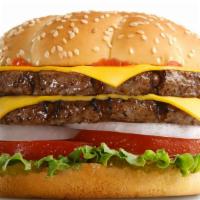Double Cheeseburger · Two flavorful and juicy beef patties with your choice of cheese, lettuce, tomato, mayonnaise...