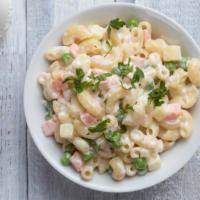 Macaroni Salad · Chilled salad of macaroni noodles in a creamy dressing,