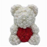 White Rose Bear  · 16 INCH WHITE  ROSE BEAR  WITH GIFT BOX
HAVE A QUESTION? CALL US (718)748-3733