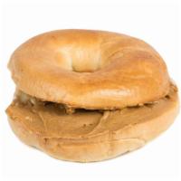 Bagel With Peanut Butter & Jam · Toasted bagel served with a side of Peanut butter and jam.
