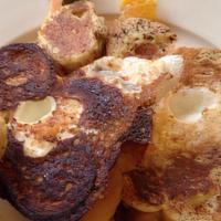 Jack'S Speciality Moonstruck · Two eggs served in French toast with fresh fruit.