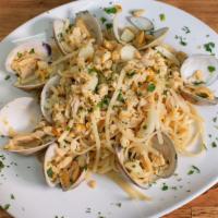 Pasta With Clam Sauce · White or red clam sauce. Authentic clam sauce made with fresh chopped and whole little neck ...