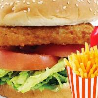 Fish Burger · 4 oz. comes with lettuce, tomato, mayonnaise, and ketchup