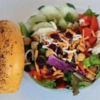 Chopped Salads · Build your own chopped salad or let us wrap it. Salad served with pita bread. (see salad she...