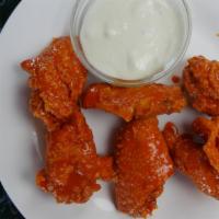 Wing Dings (8) · Served with ranch or BBQ sauce.