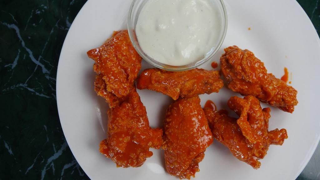 Wing Dings (8) · Served with ranch or BBQ sauce.