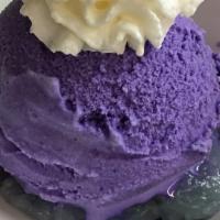 Taro Ice Cream With Sticky Rice · 