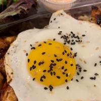 Chicken Teriyaki Bowl · BBQ Marinated Chicken Breast, Choice of White or Brown Rice, Sunny Side Up Egg, Japanese May...