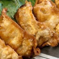 Gyoza · 5 pieces deep fried Chicken teriyaki dumpling with homemade sauce.