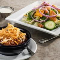 Chili & House Salad · A delicious bowl of the Original Chili with a House Salad. Dressing served on the side.
