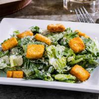 Side Caesar Salad · Romaine, Parmesan, croutons & Caesar dressing.