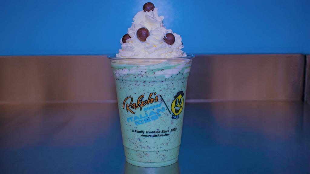 Mint Madness (A Cool Sensation) · A blend of mint ice frappe, mint syrup and milk topped with homemade whipped cream and mint bits.