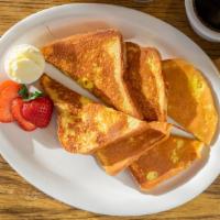 French Toast · Pan-fried bread. add additional french toast for an additional charge.