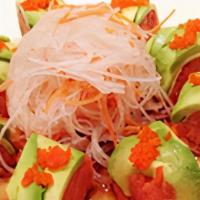 Green Phoenix · Avocado wrap spicy tuna, served with ponzu sauce.