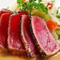 Black Pepper Tuna · 2 pieces.