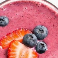 Berry Smoothie · Blueberry, strawberry, apple juice and honey.