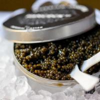 4 Oz Russian Osetra Caviar · Housemade potato chips, creme fraiche.