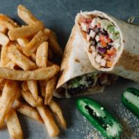 Arizona Wrap  · Crispy chicken cutlet, pepper jack cheese, hot peppers, lettuce, tomatoes, and herb mayonnai...