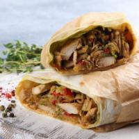 E.Z. Wrap · Juicy grilled chicken, sun-dried tomatoes, fresh basil, mozzarella and honey mustard.