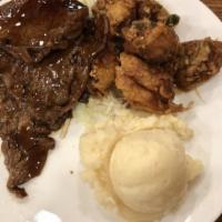 Special Mixed Plate · Crispy Shoyu Chicken, Roast Pork with Gravy, Teri Beef, Fried Saimin, Mac-Potato Salad, and ...