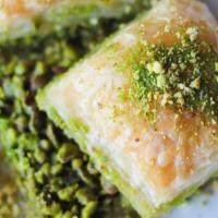 Baklava With Pistachio · Rich, sweet, crisp, nutty - the ancient sweet ticks so many dessert boxes. (2pack)