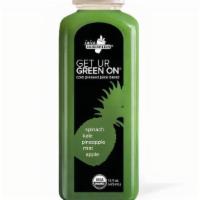 Get Ur Green On® · Spinach, kale, pineapple, mint, apple. 16 oz · Cold Pressed Juice