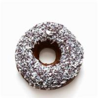 Chocolate Coconut Donut · Gluten-free · Vegan. *Baked in a facility that handles tree nuts and peanuts.