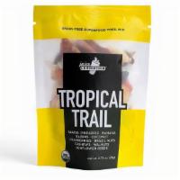 Tropical Trail · Papaya, pineapple, banana, raisins, coconut, cranberries, brazil nuts, cashews, walnuts, sun...