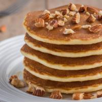 House Special Pancakes · 3 Perfectly cooked buttermilk pancakes topped with peanut butter, pecans, cinnamon, and powd...