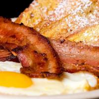 Special French Toast Platter · 3 Perfectly cooked French Toast slices, served with customer's choice 2 cooked eggs and a si...