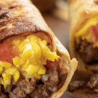 Empire Wrap · Delicious Breakfast Wrap made with 2 Eggs whites, hash browns, and customer's choice of Turk...