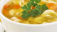 Chicken Noodle Soup · Soup that is made with chicken, broth, noodles, and vegetables.