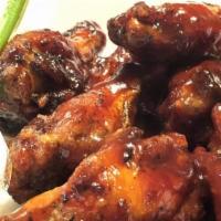 Large Wings · 16 Piece. Choose your Sauce; Hot, Whiskey BBQ, Sweet Chilli or Asian