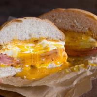 Ham Egg & Cheese · Two Eggs with American Cheese with Taylor Ham (Pork roll)