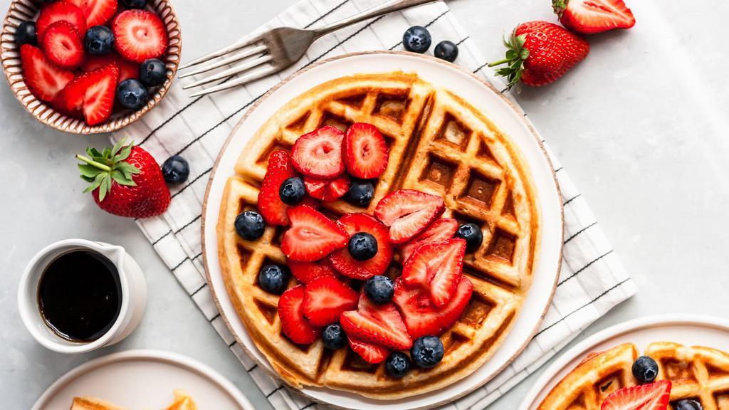 Classic Waffle · Two Belgian Waffles with Maple syrup