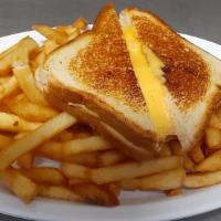 Grilled Cheese With French Fries · 