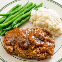Homemade Meat Loaf · Served with choice of 2 sides and bread.