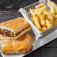 Philly Cheesesteak With Fries · 
