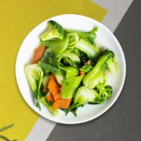Steaming Hot Veggies · Get a side of steamed seasonal veggies.