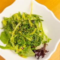 Seaweed Salad · Green seaweed, sesame seed & caviar.